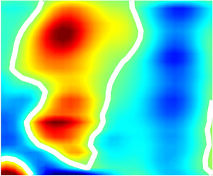 Organized kinetic energy backscatter in the hurricane boundary 