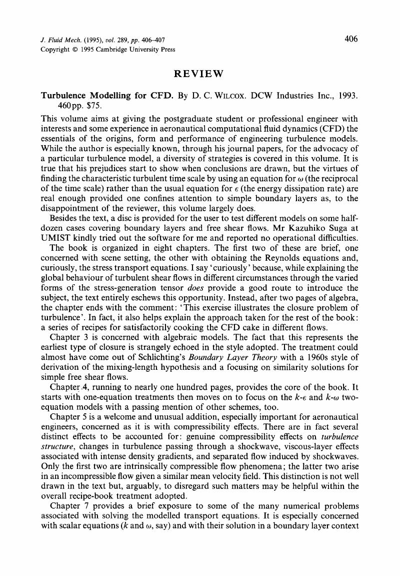 turbulence modeling for cfd wilcox 2006 pdf file