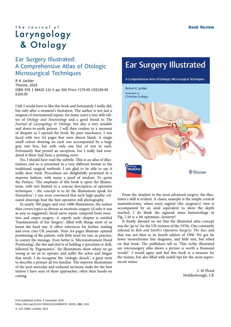 Ear Surgery Illustrated A Comprehensive Atlas Of Otologic