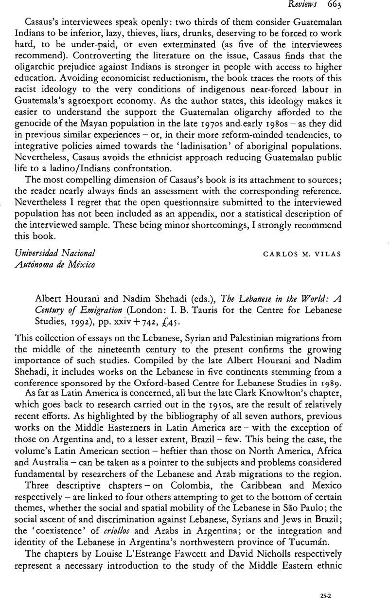 Albert Hourani and Nadim Shehadi (eds.), The Lebanese in the World: A ...