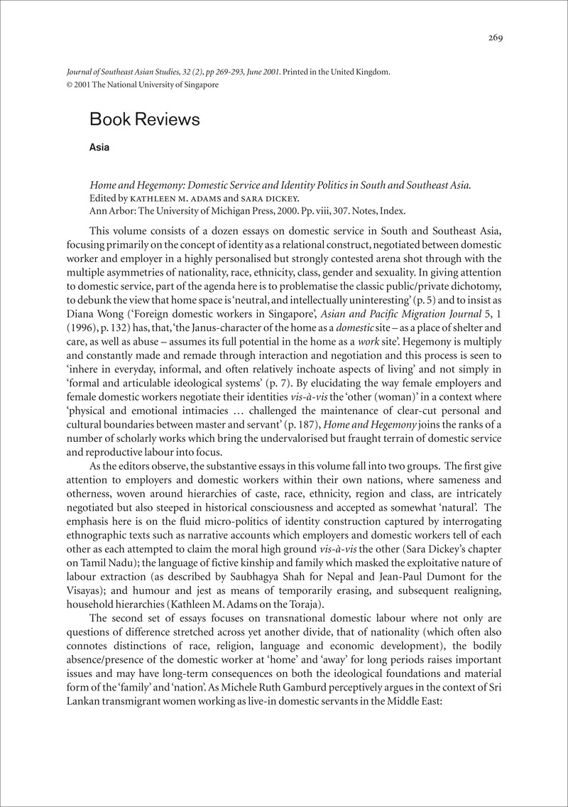 journal southeast asian studies Journal southeast asian studies