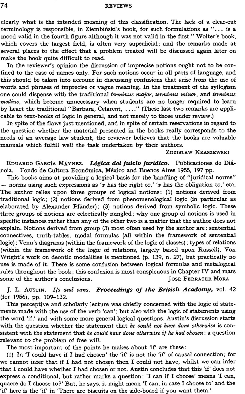 Eduardo García Máynez. Lógica del juicio jurídico. Publicaciones de ...