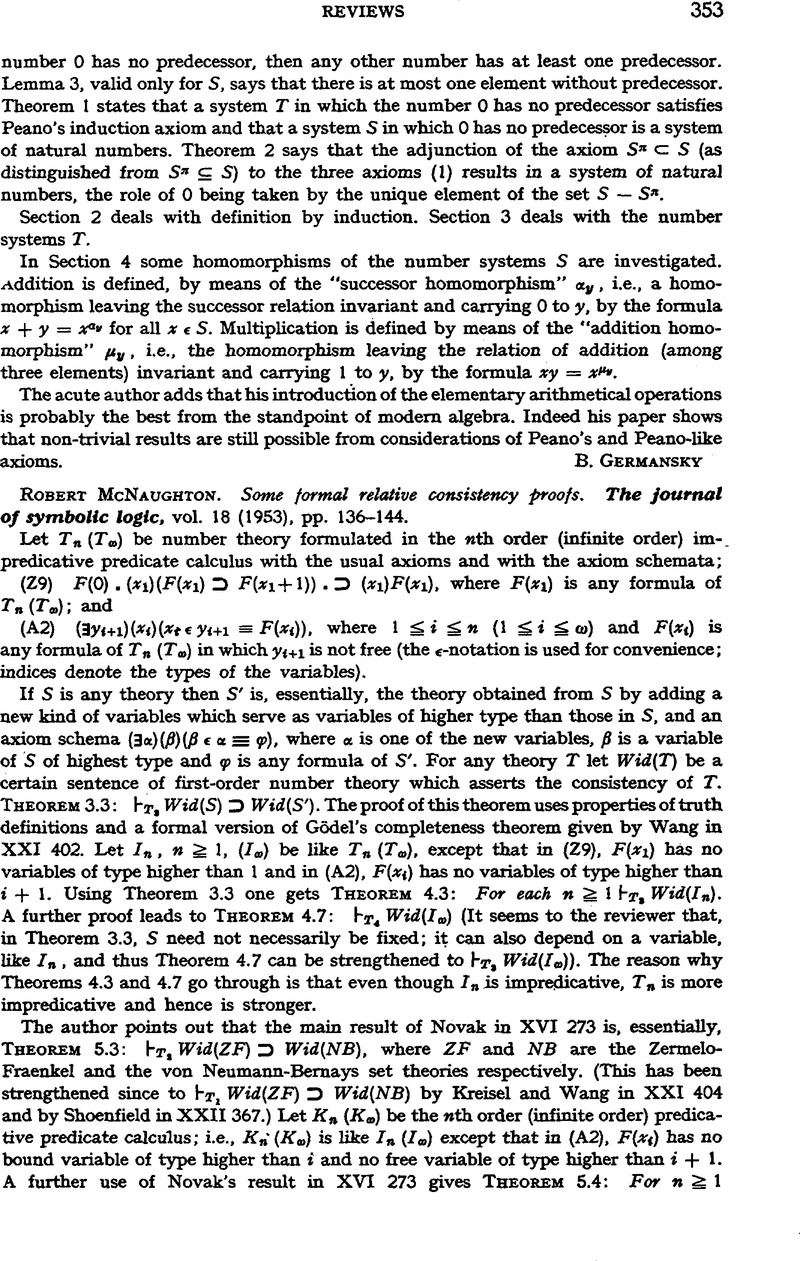 Robert McNaughton. Some Formal Relative Consistency Proofs. The Journal ...