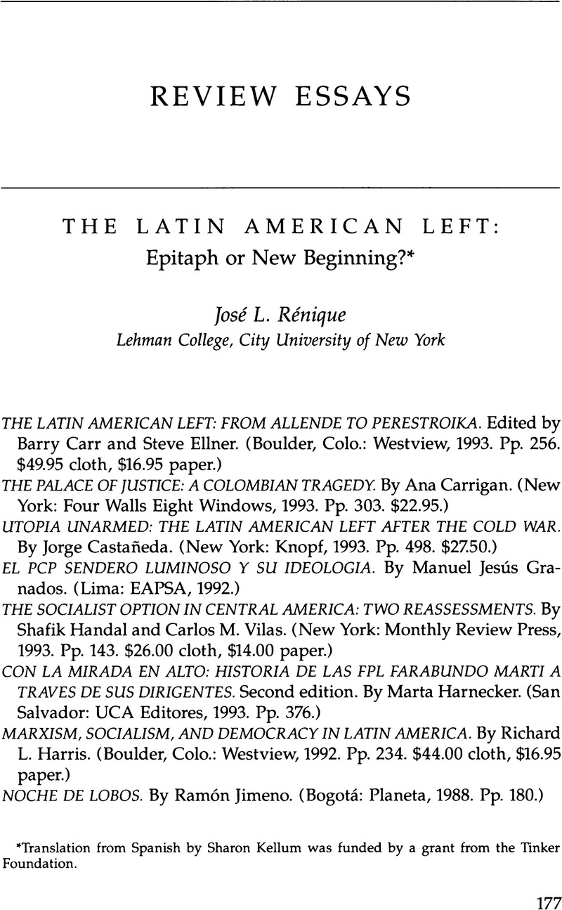 latin america research paper topics