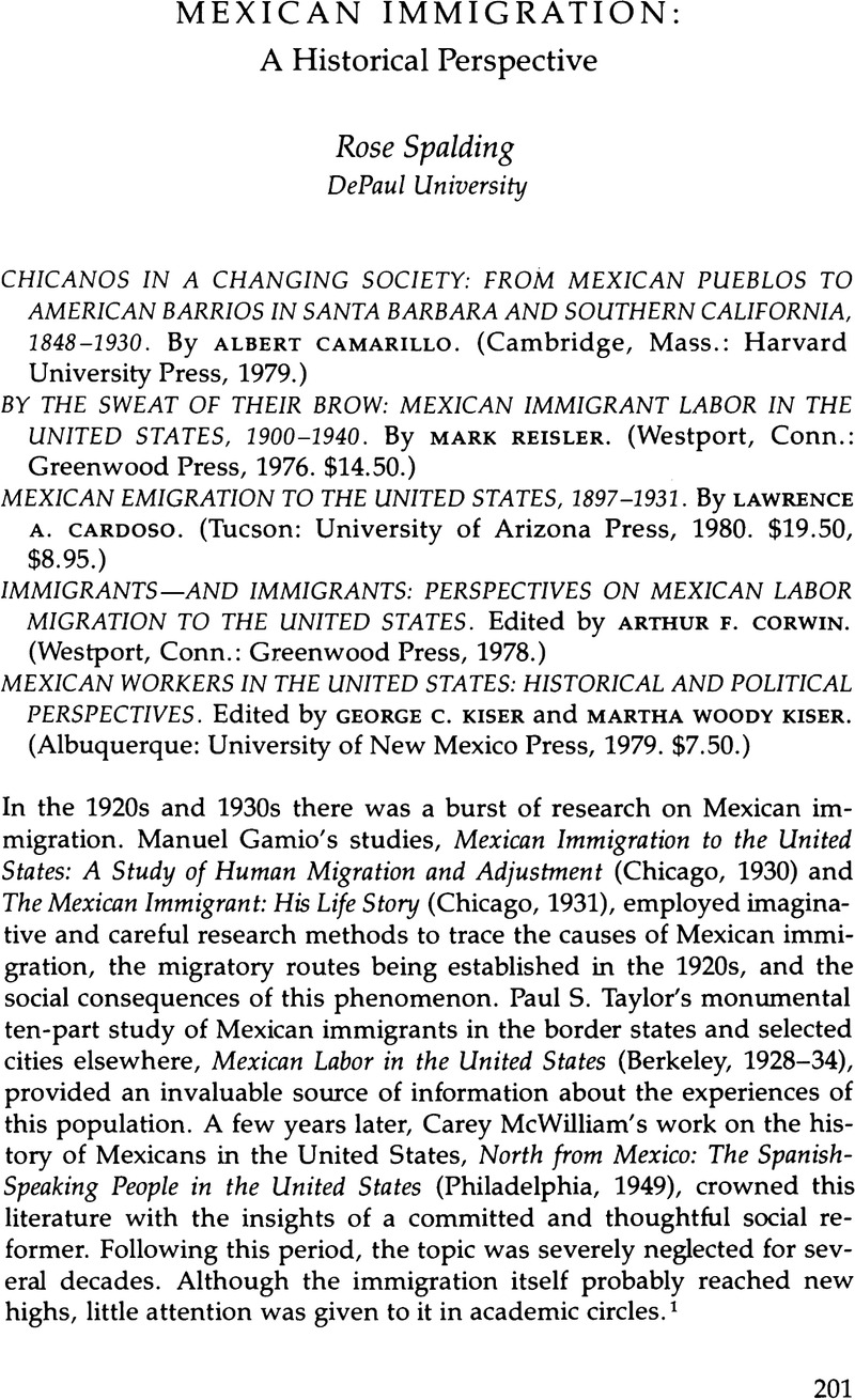 mexican immigration essay