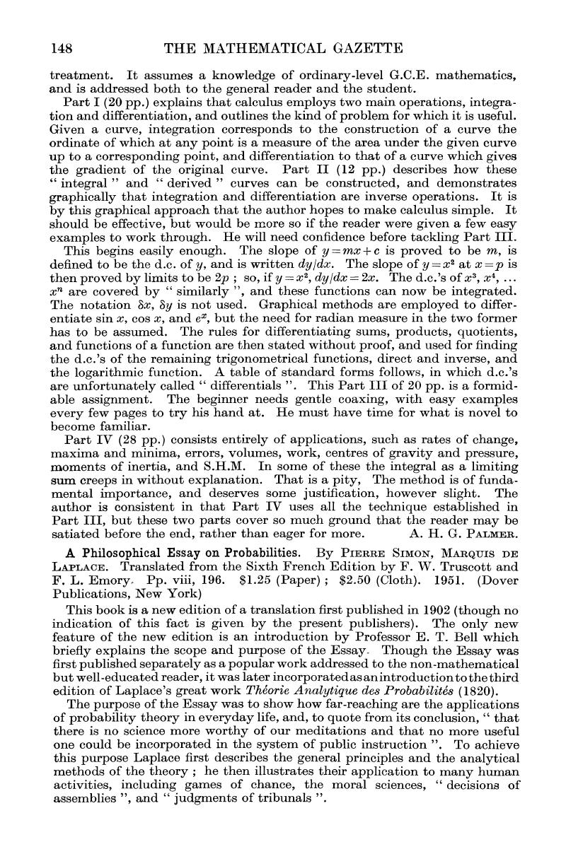 a philosophical essay on probabilities laplace