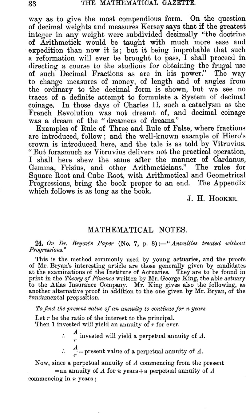 Mathematical Notes | The Mathematical Gazette | Cambridge Core