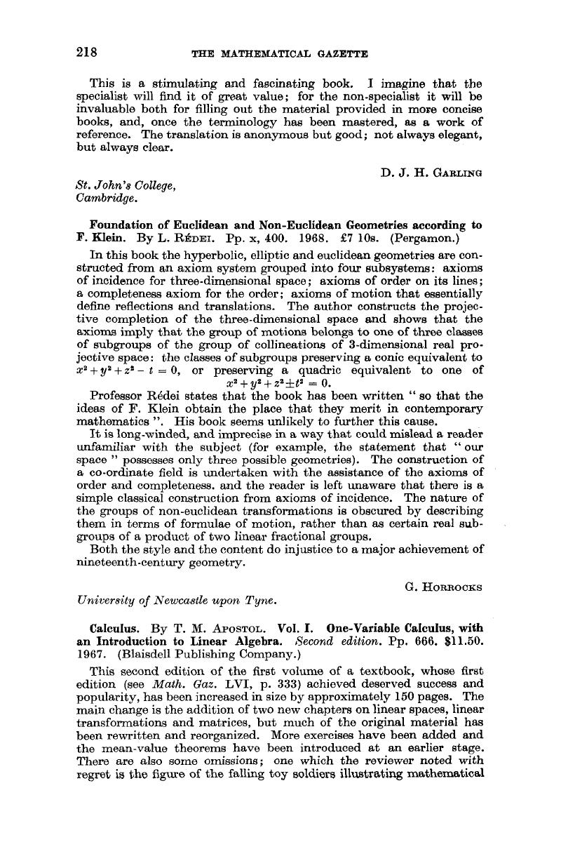 one variable calculus with an introduction to linear algebra