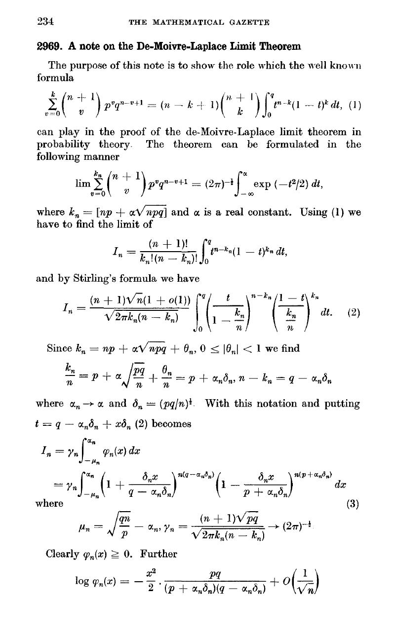 De Moivre–Laplace Theorem Wikipedia, 46% OFF