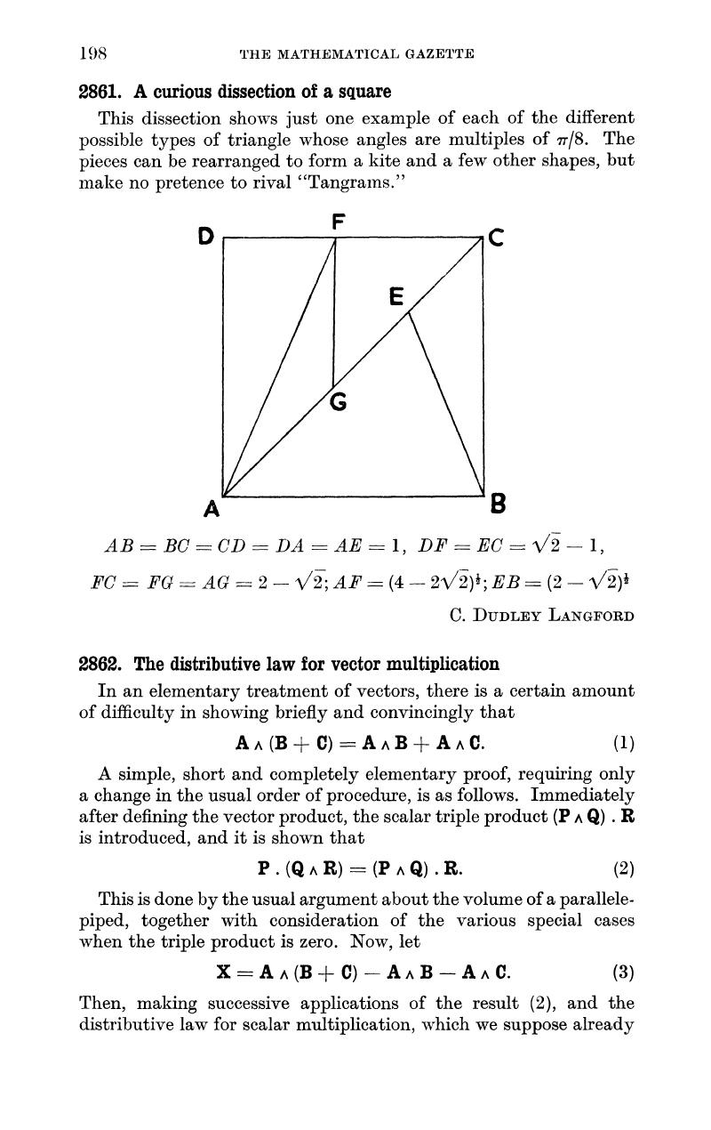 2862. The distributive law for vector multiplication | The Mathematical ...