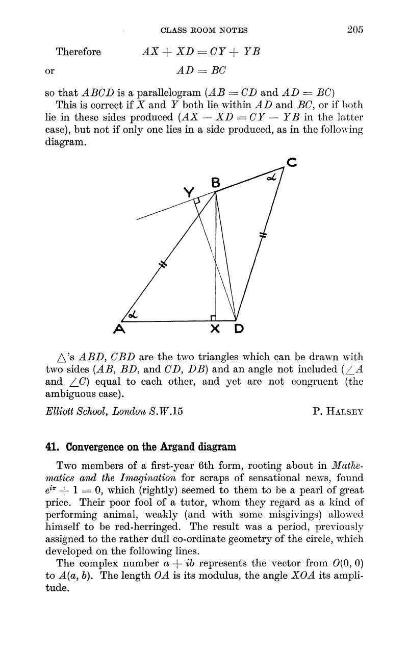 41. Convergence on the Argand diagram | The Mathematical Gazette ...