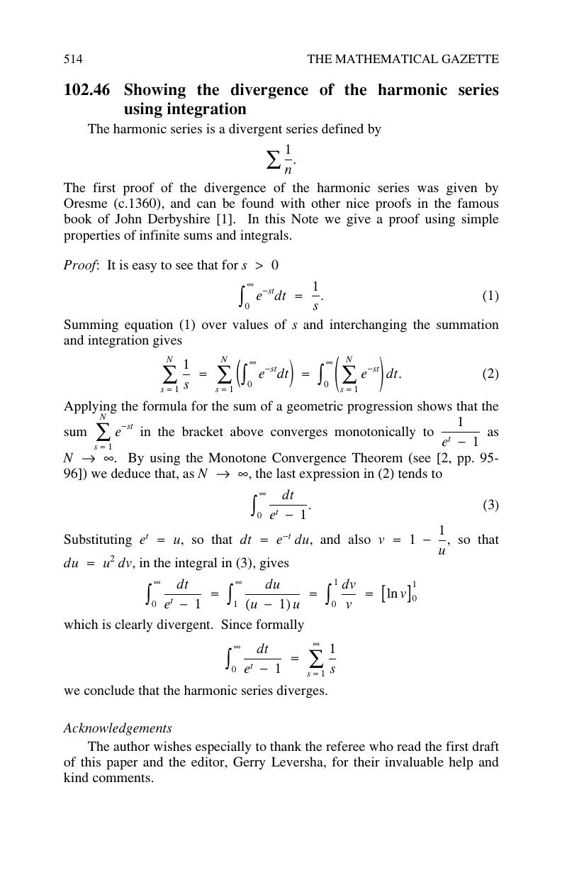 102-46-showing-the-divergence-of-the-harmonic-series-using-integration