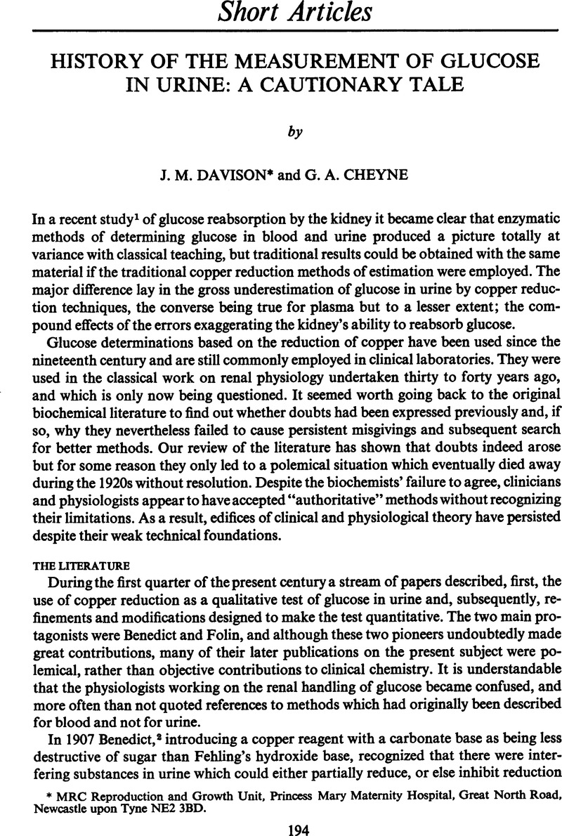 history-of-the-measurement-of-glucose-in-urine-a-cautionary-tale