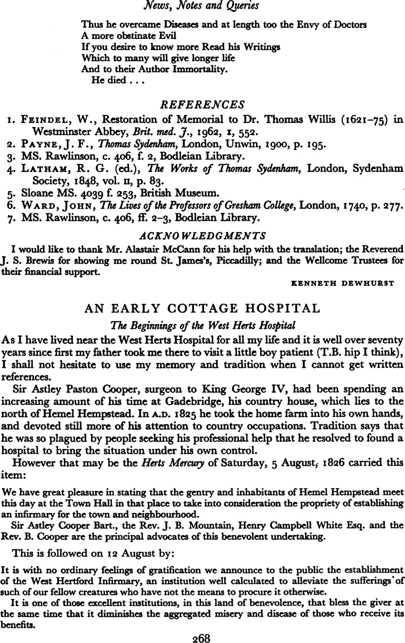 An Early Cottage Hospital Medical History Cambridge Core