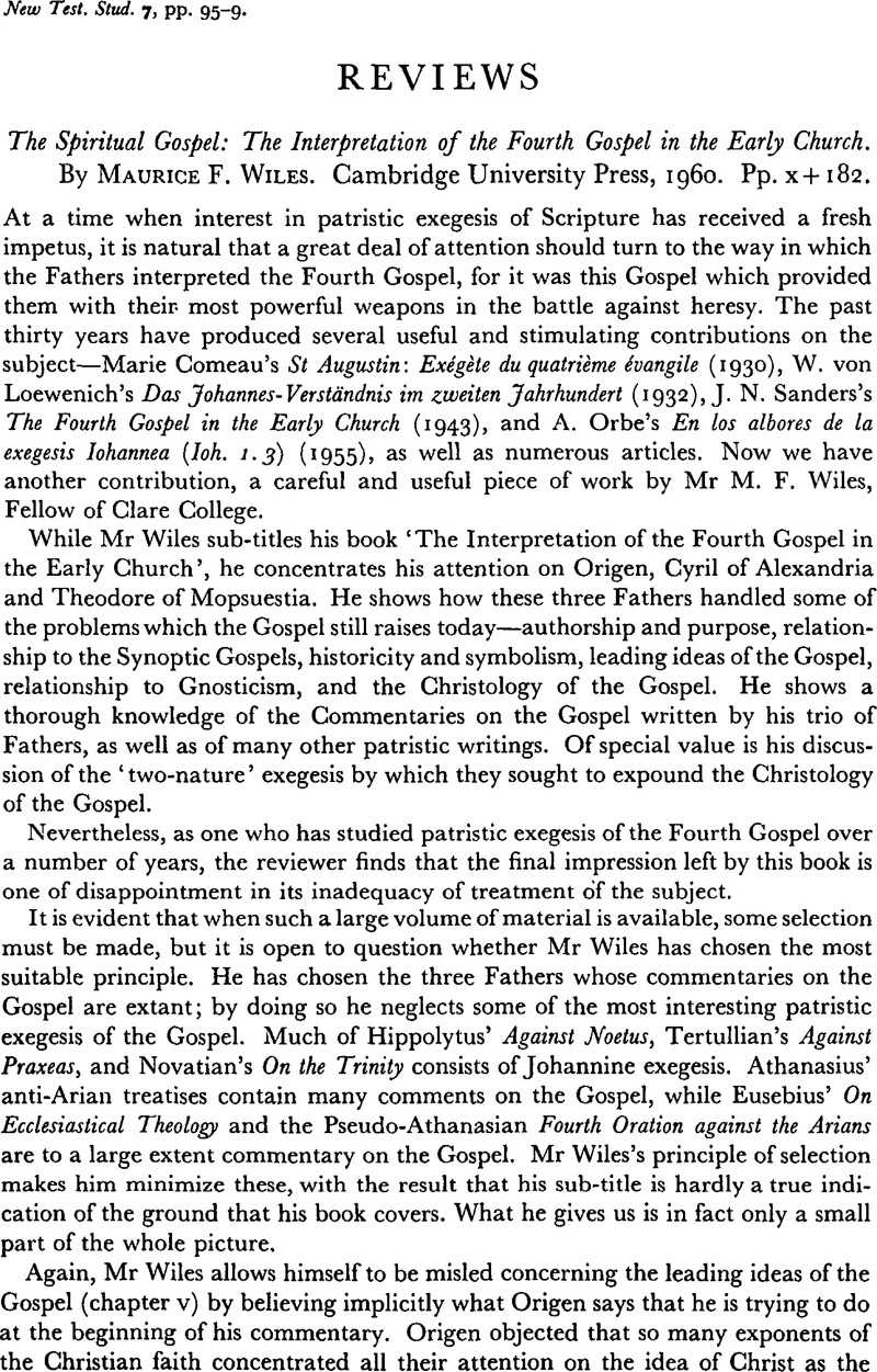 The Spiritual Gospel: The Interpretation Of The Fourth Gospel In The ...