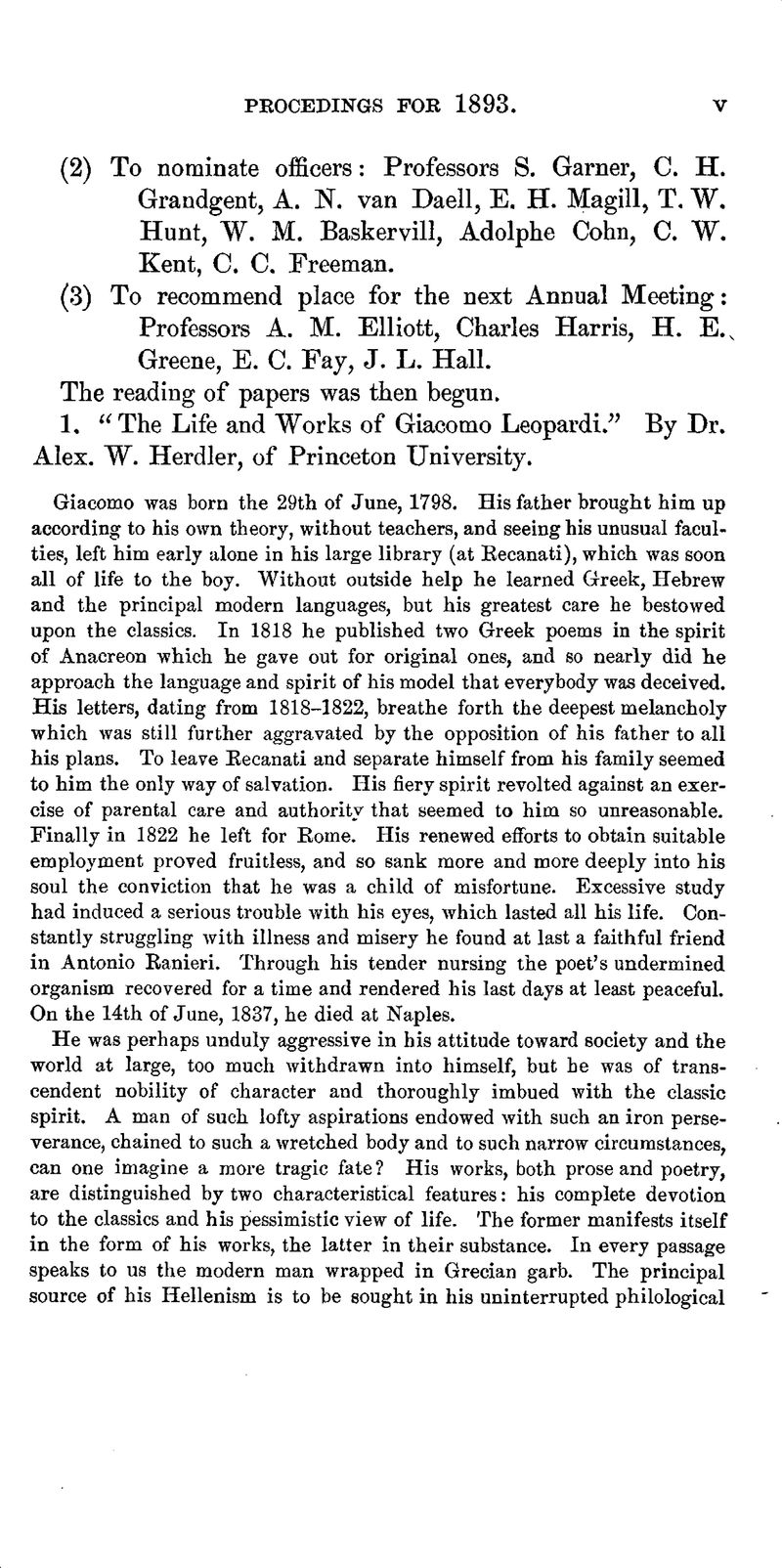 The Life and Works of Giacomo Leopardi | PMLA | Cambridge Core