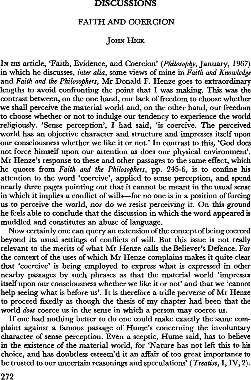 Faith and Coercion Philosophy Cambridge Core