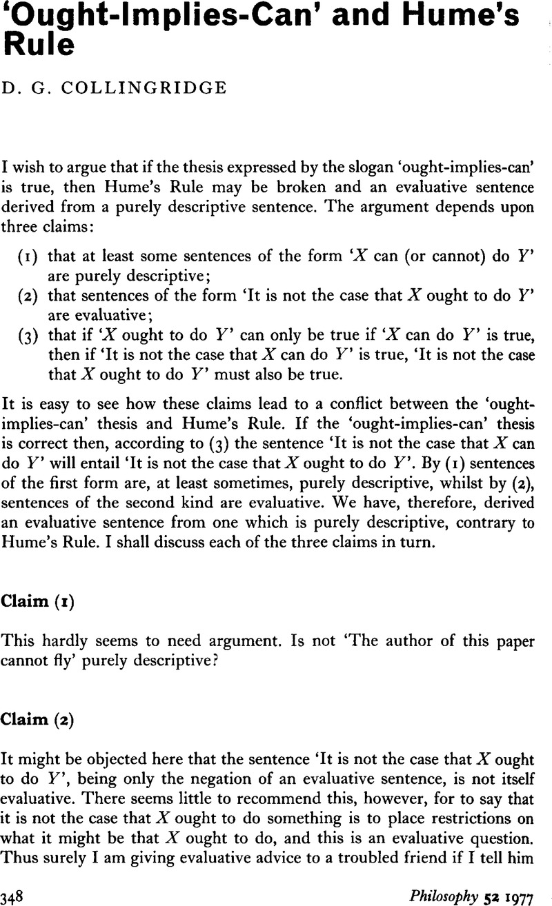 experimental philosophy ought implies can