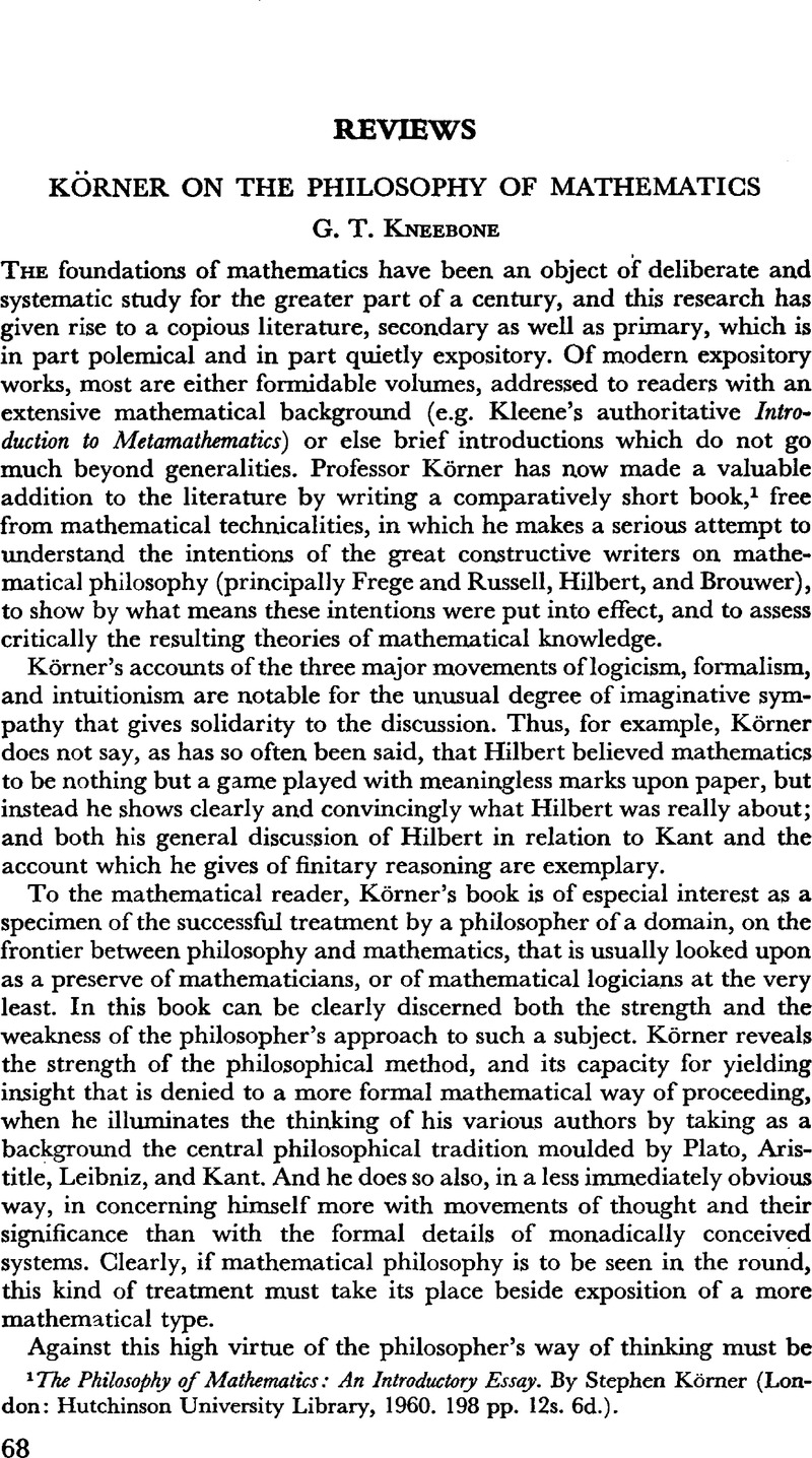 k-rner-on-the-philosophy-of-mathematics-philosophy-cambridge-core