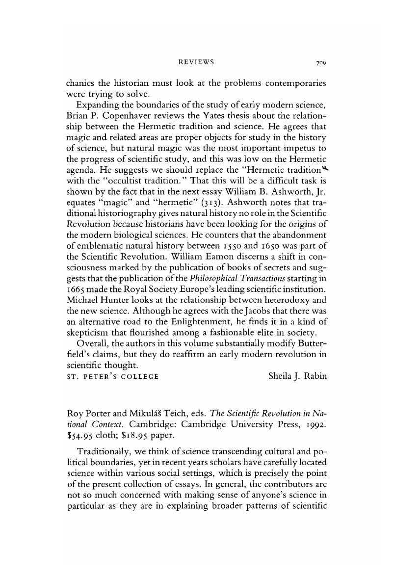 Roy Porter and Mikuláš Teich, eds. The Scientific Revolution in