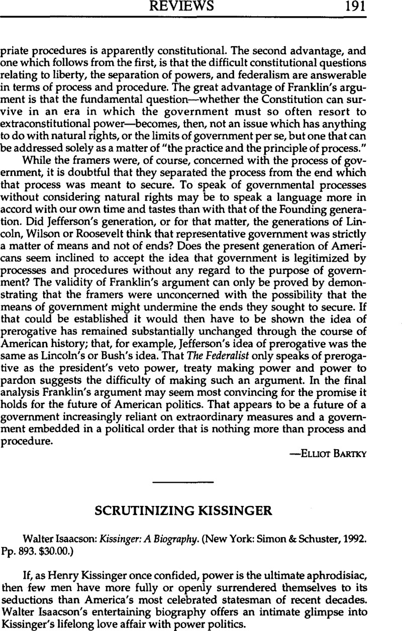 kissinger doctoral thesis