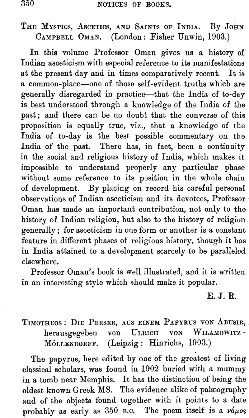 The mystics ascetics and saints of india by john campbell oman