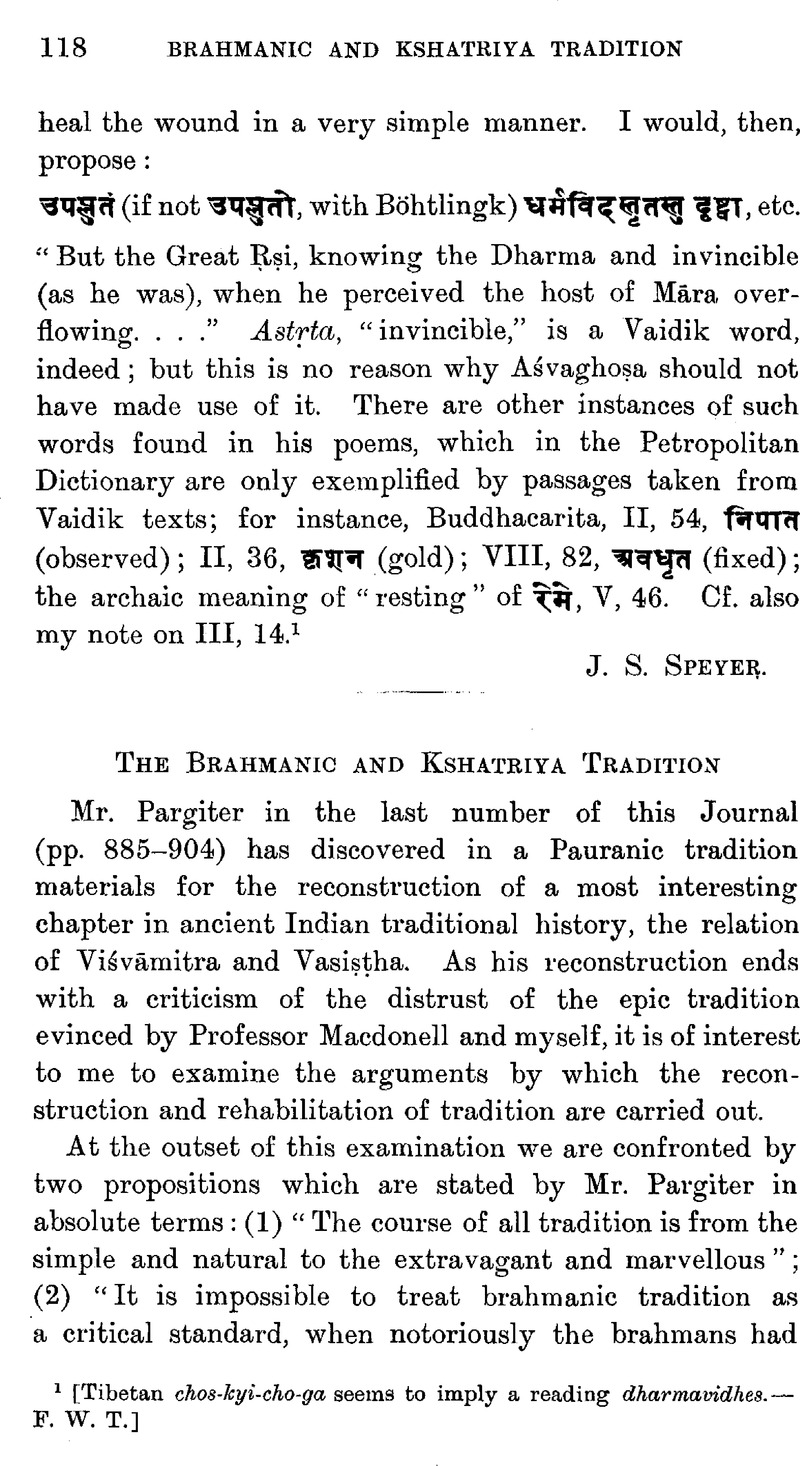 The Brahmanic and Kshatriya Tradition | Journal of the Royal Asiatic ...