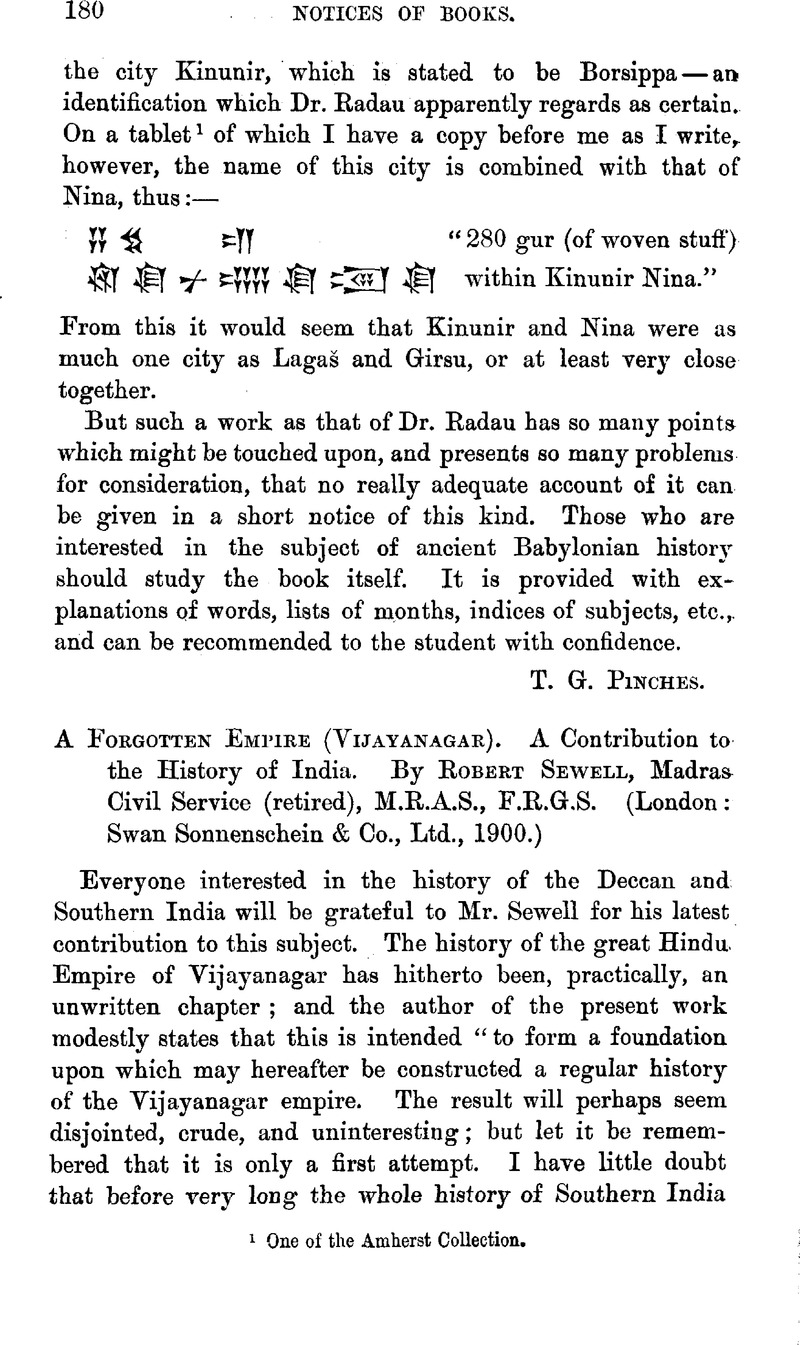 A Forgotten Empire (Vijayanagar). A Contribution to the History of ...