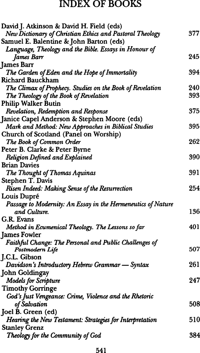 index-of-books-scottish-journal-of-theology-cambridge-core