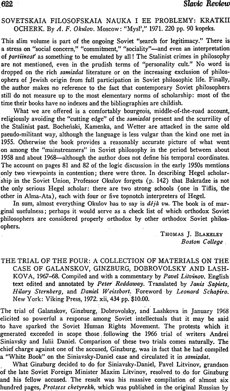 The Trial of the Four: A Collection of Materials on the Case of ...