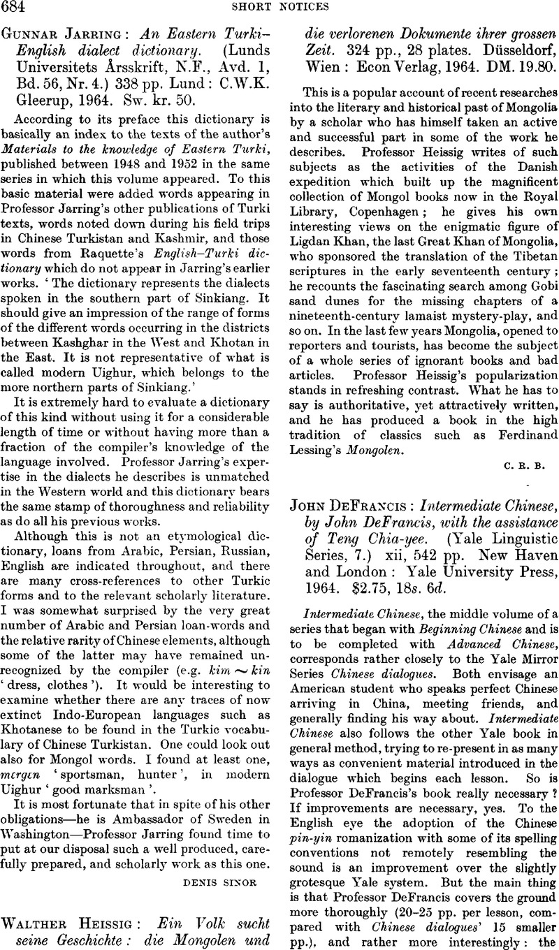 Walther Heissig: Ein Volk sucht seine Geschichte: die Mongolen and die ...