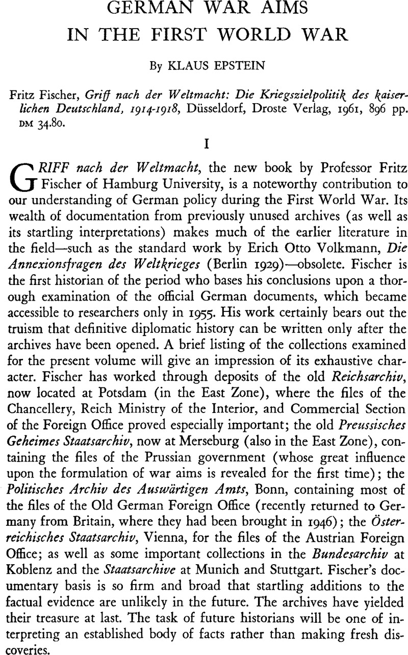 german-war-aims-in-the-first-world-war-world-politics-cambridge-core