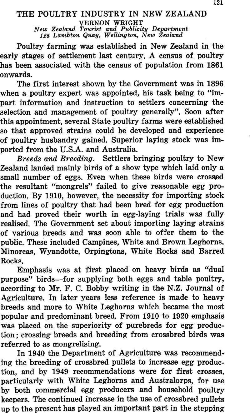 The Poultry Industry In New Zealand | World's Poultry Science Journal ...