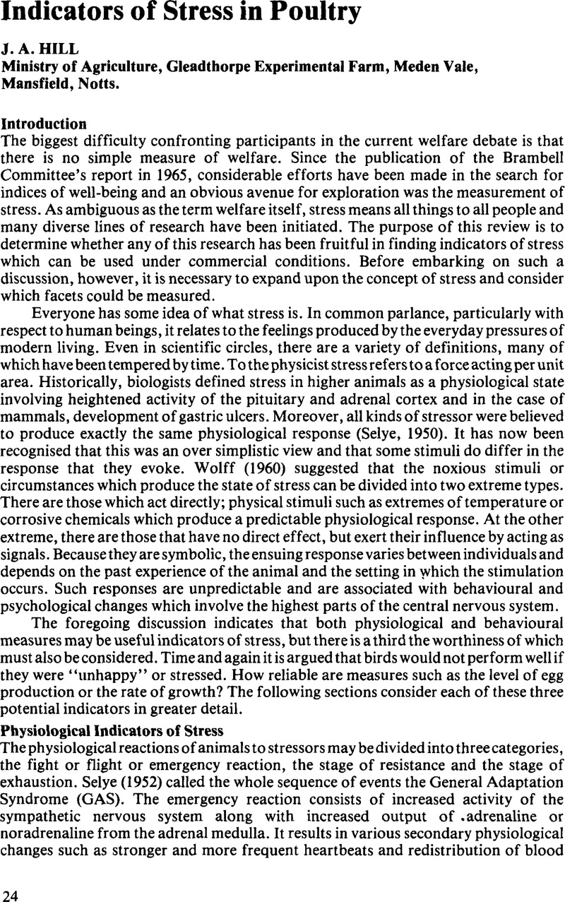 indicators-of-stress-in-poultry-world-s-poultry-science-journal