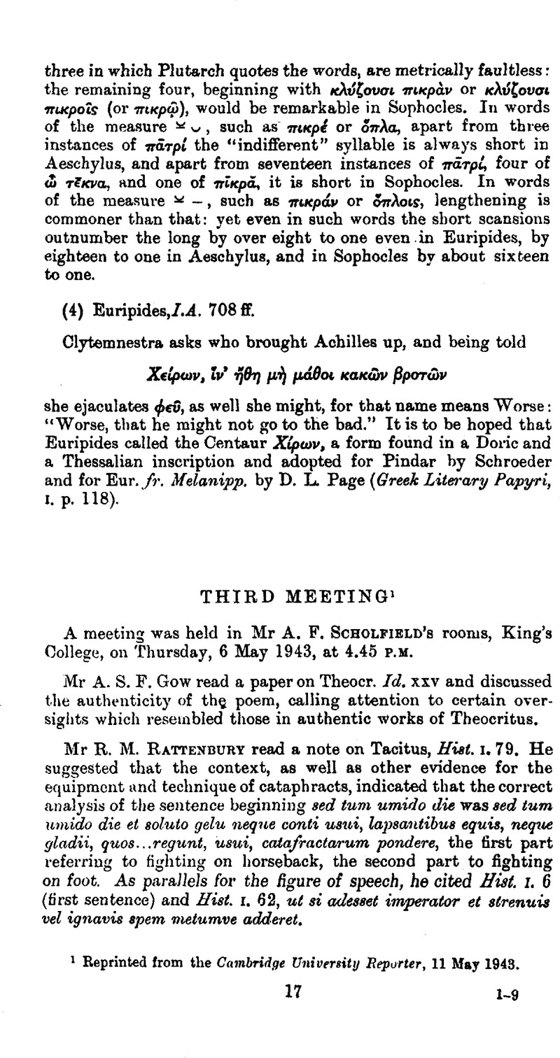 Third Meeting1 The Cambridge Classical Journal Cambridge Core 7598