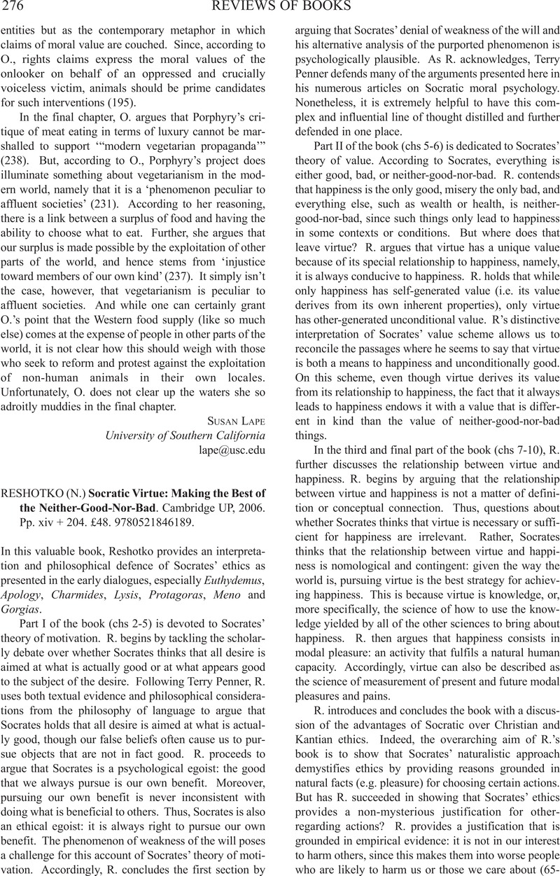 Socratic Virtue: Making the Best of the Neither-Good-Nor-Bad