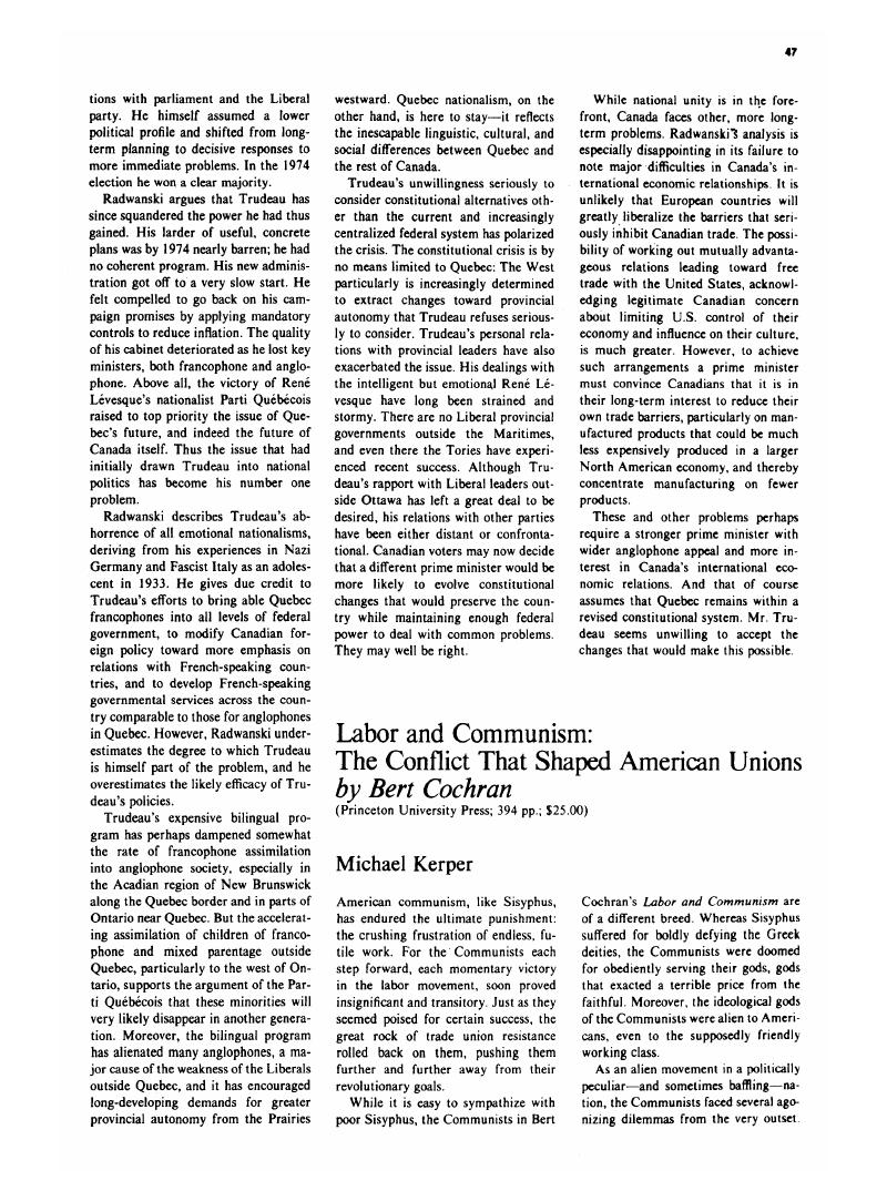 Labor and Communism: The Conflict That Shaped American Unions by Bert