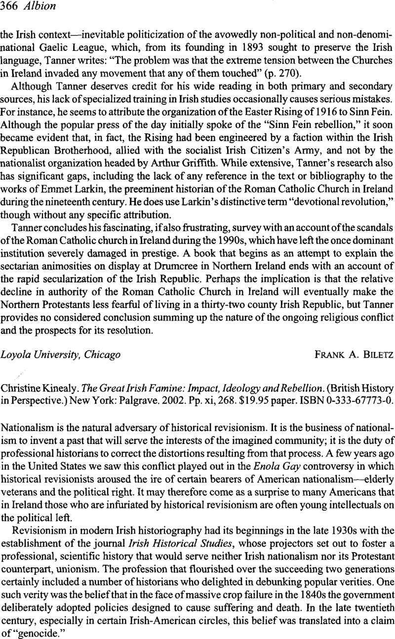 The Great Irish Famine: Impact, Ideology and Rebellion (British History in Perspective)