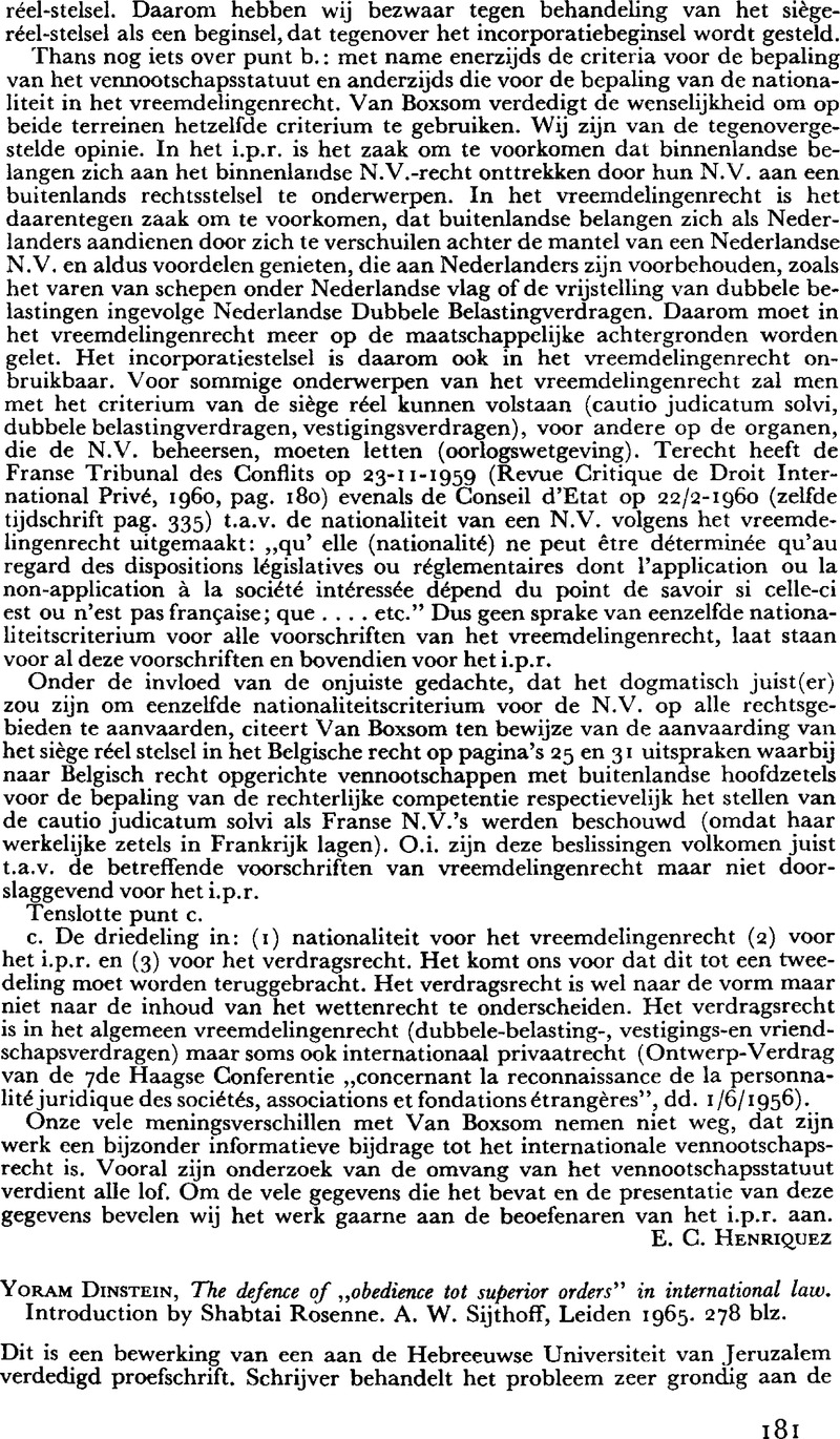 The Defence of Obedience to Superior Orders in International Law