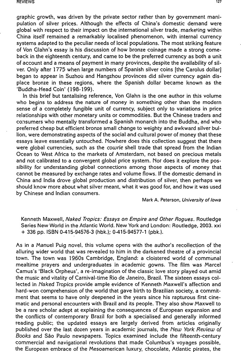 Naked Tropics: Essays on Empire and Other Rogues