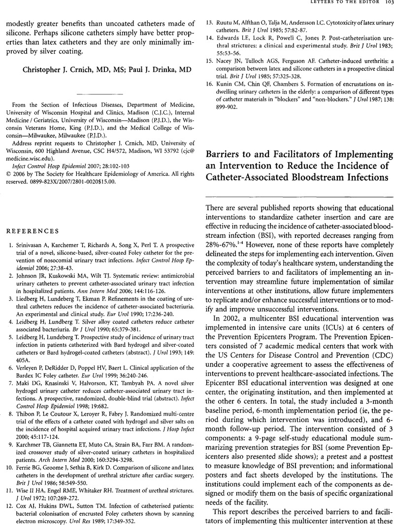 Barriers to and Facilitators of Implementing an Intervention to Reduce ...