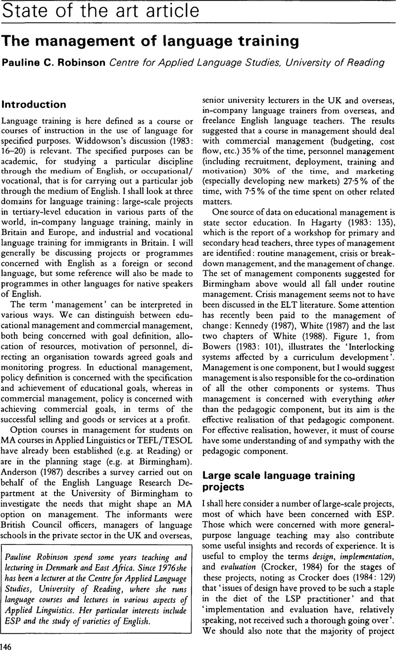 the-management-of-language-training-language-teaching-cambridge-core