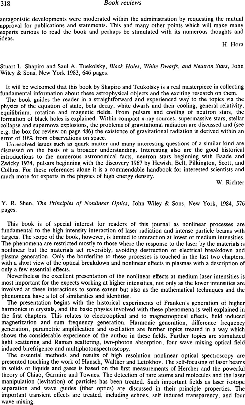 Y. R. Shen, The Principles of Nonlinear Optics, John Wiley & Sons 