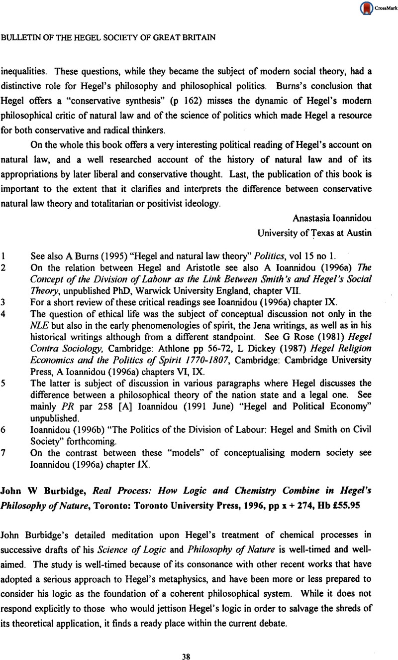 【中古】Real Process: How Logic andChemistry Combine in Hegel'sPhilosophy of Nature ヘーゲル 自然哲学／John W. Burbidge／Univ of Toronto Pr John W Burbidge, Real Process: How Logic and Chemistry Combine in