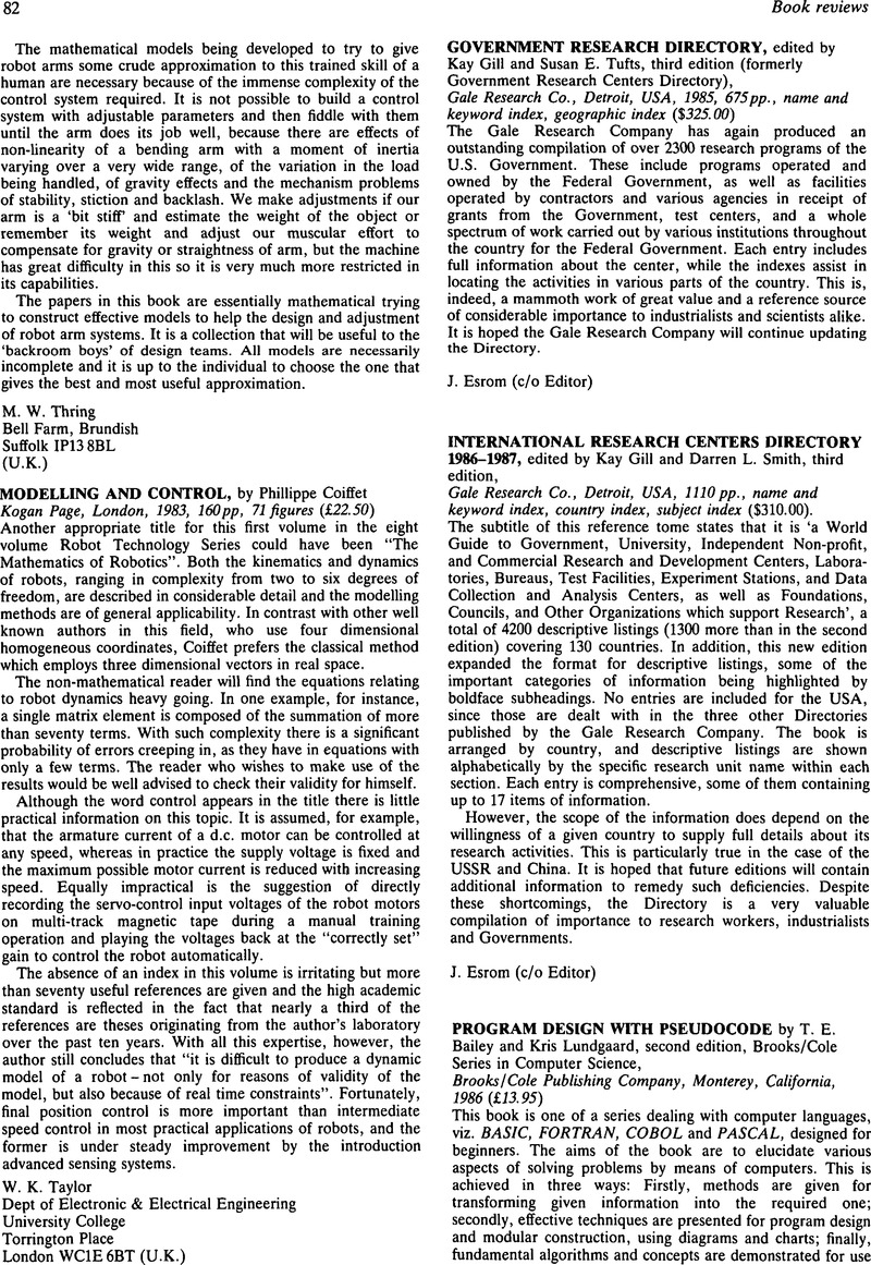 Program Design with Pseudocode by T. E. Bailey and Kris Lundgaard ...