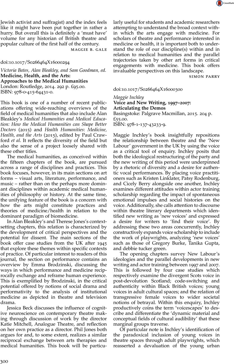 Voice and New Writing, 1997–2007: Articulating the Demos