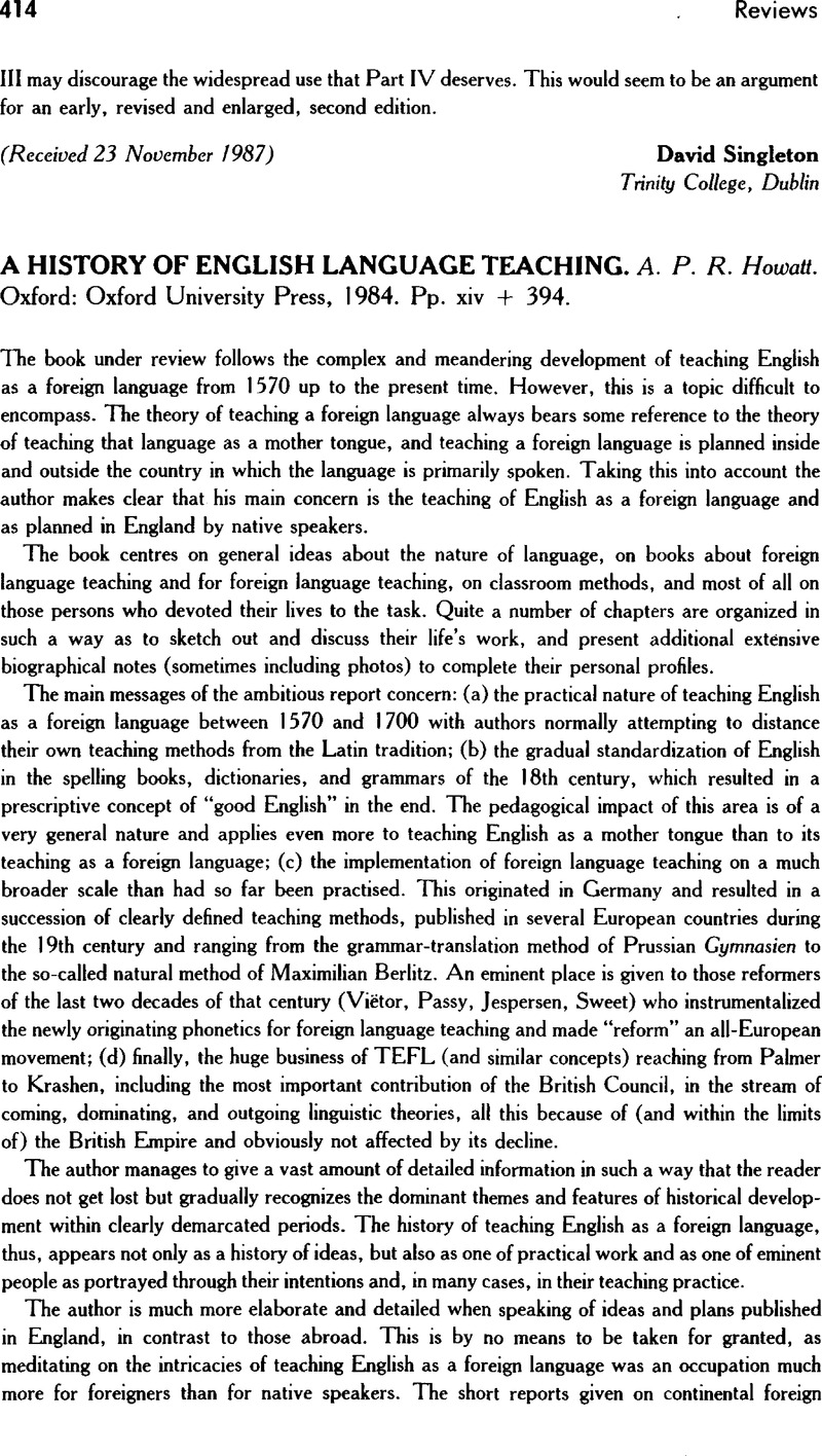 a-history-of-english-language-teaching-a-p-r-howatt-oxford-oxford