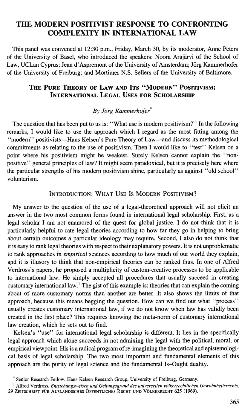 The Pure Theory Of Law And Its “Modern” Positivism: International Legal ...