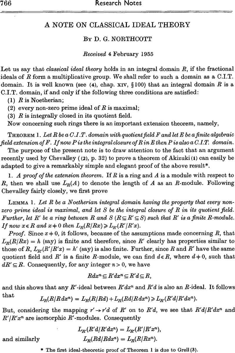 a-note-on-classical-ideal-theory-mathematical-proceedings-of-the