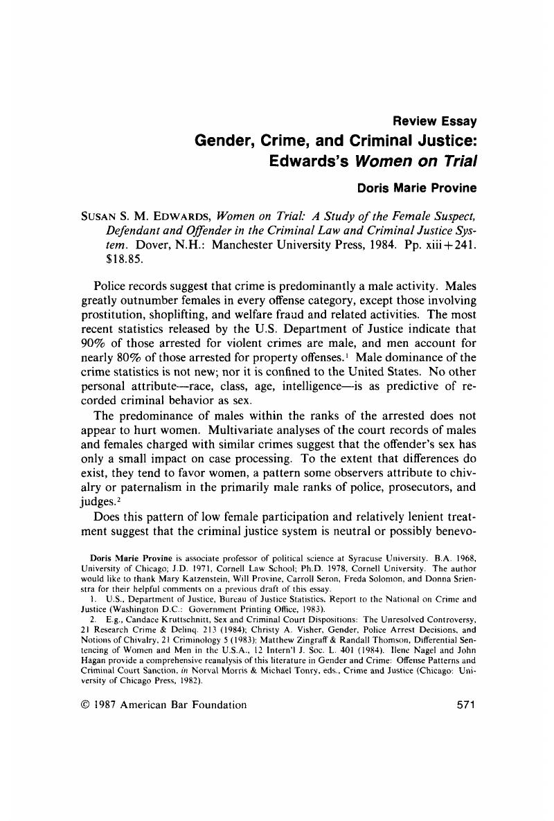 research paper on gender and crime